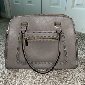 Target Gray Double Top Handle Shoulder Bag